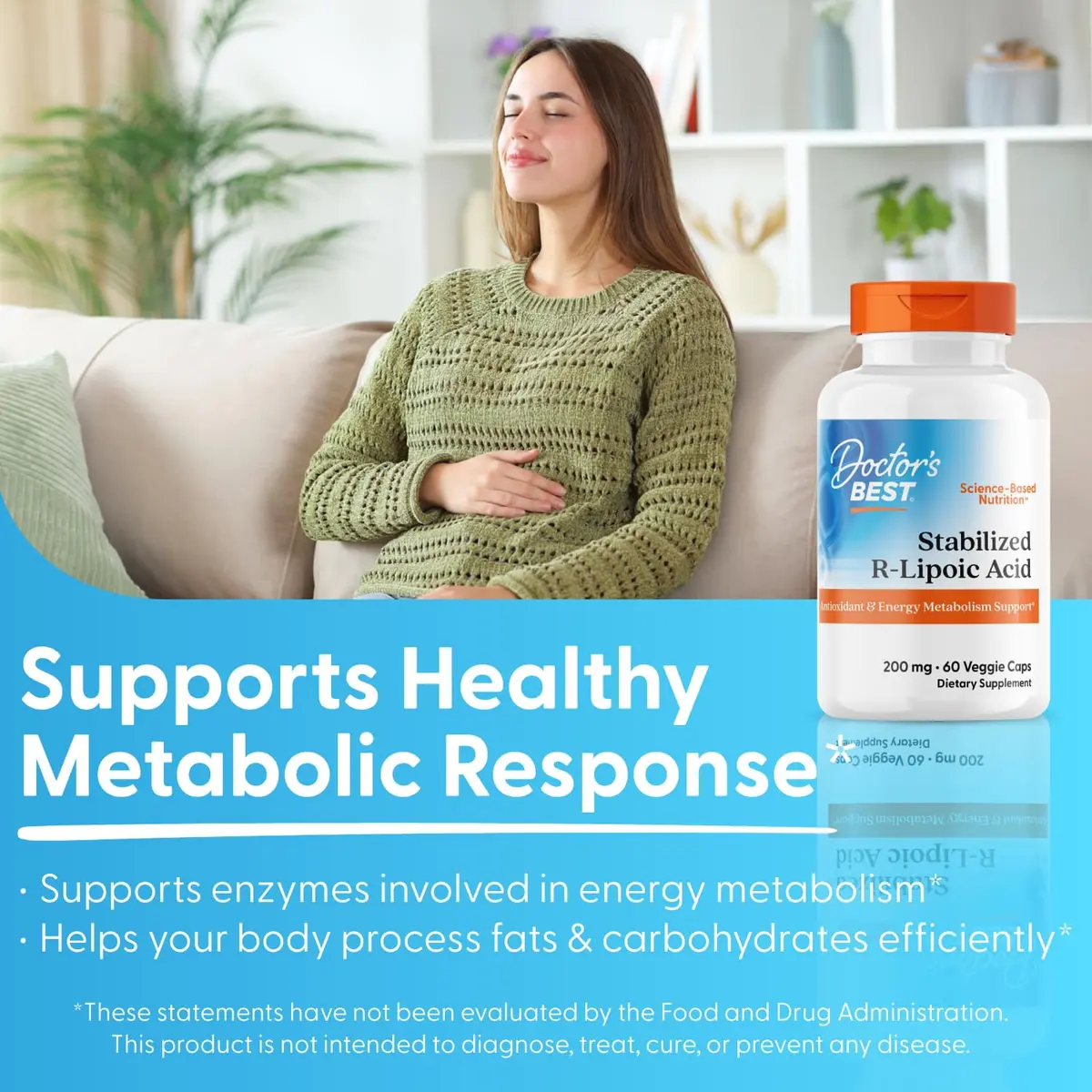 Doctor's Best Alpha Lipoic Acid Supplement 600mg | Antioxidant Support, Vegan, Non-GMO - view 7