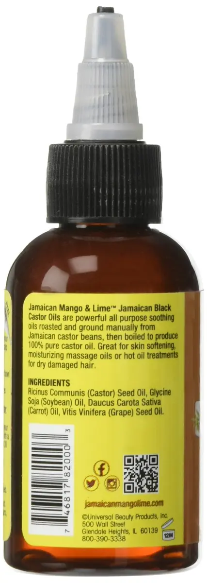 Jamaican Mango & Lime Black Castor Oil 2 fl oz | Supports Hair Growth & Shine - view 3