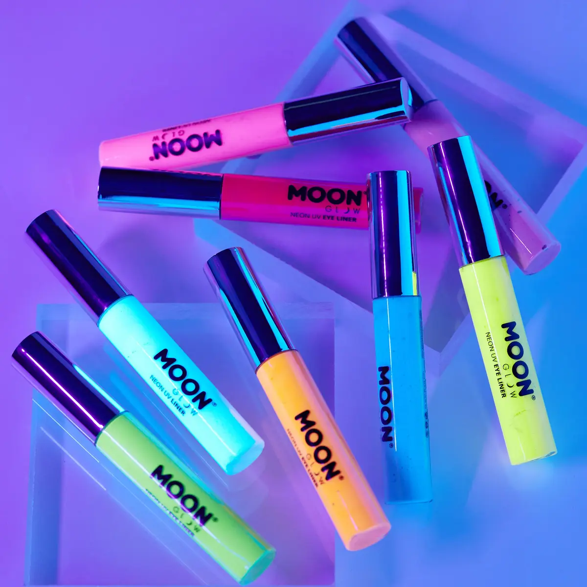 Moon Glow Neon UV Eye Liner 0.34oz Blue | Bright Neon Glow Under UV Light - view 5