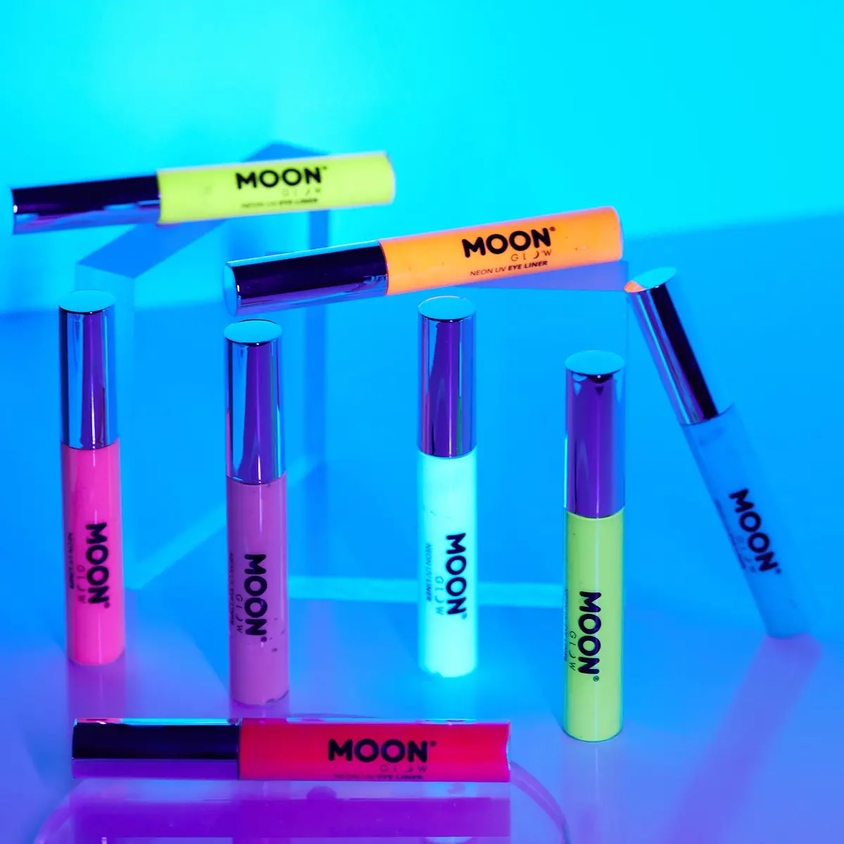 Moon Glow Neon UV Eye Liner 0.34oz Blue | Bright Neon Glow Under UV Light - view 6