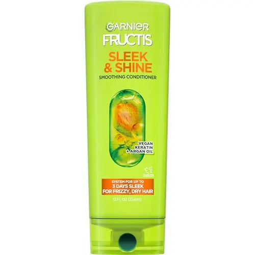 Garnier Fructis Sleek & Shine Conditioner 621ml (21 fl. oz.) | Fights Frizz for 3 Days - main product image