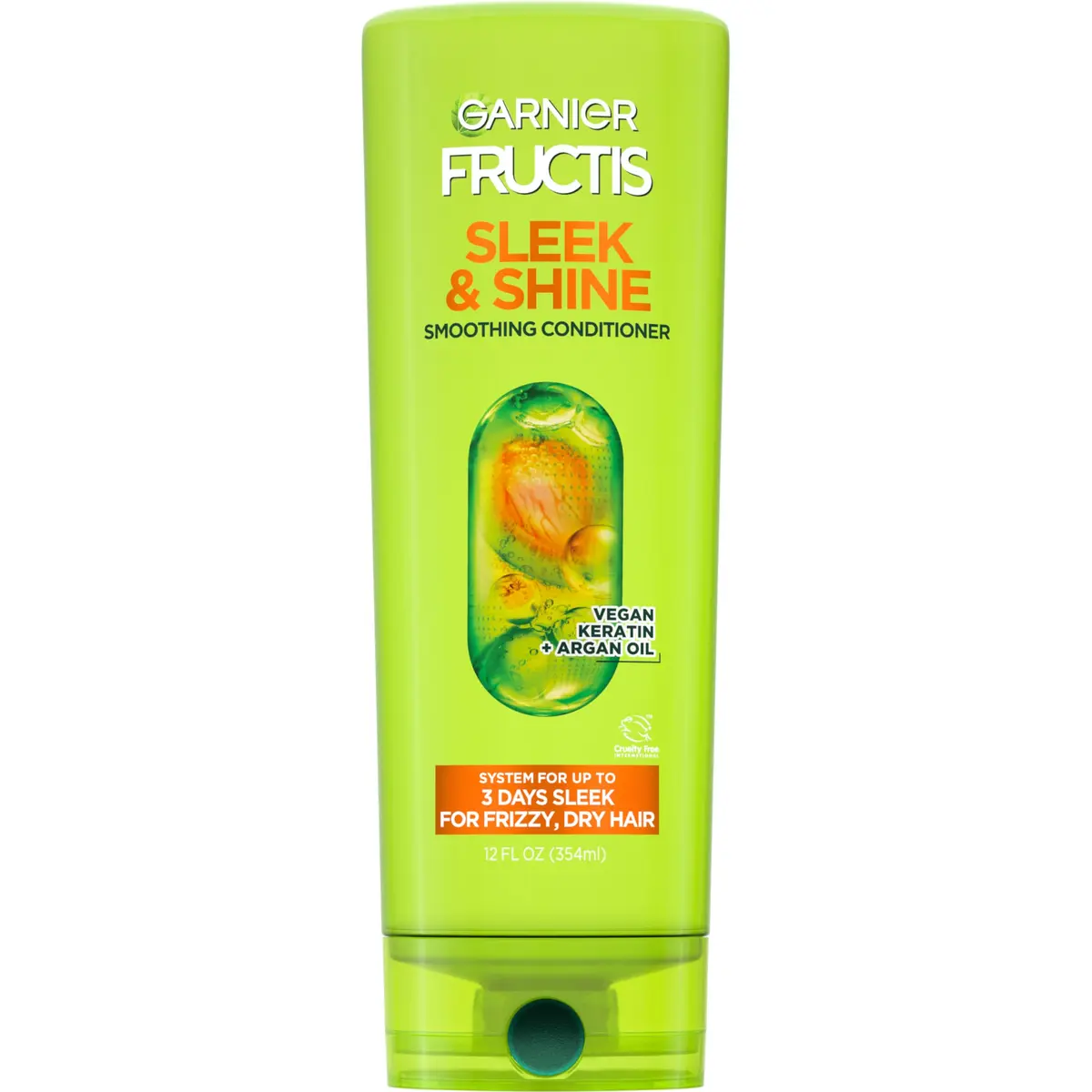Garnier Fructis Sleek & Shine Conditioner 621ml (21 fl. oz.) | Fights Frizz for 3 Days - main product image