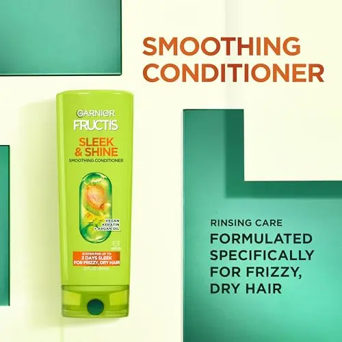 Garnier Fructis Sleek & Shine Conditioner 621ml (21 fl. oz.) | Fights Frizz for 3 Days - view 4