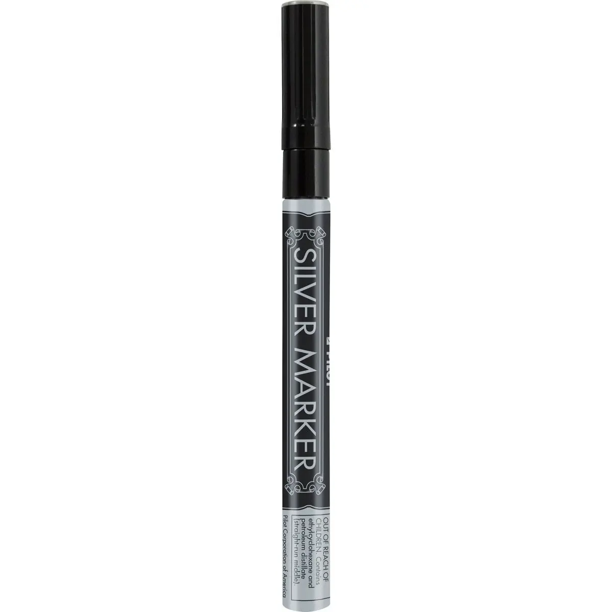Pilot Metallic Permanent Markers Extra Fine Point 6 Pack | Waterproof & Smudge-Free Silver Ink - view 3