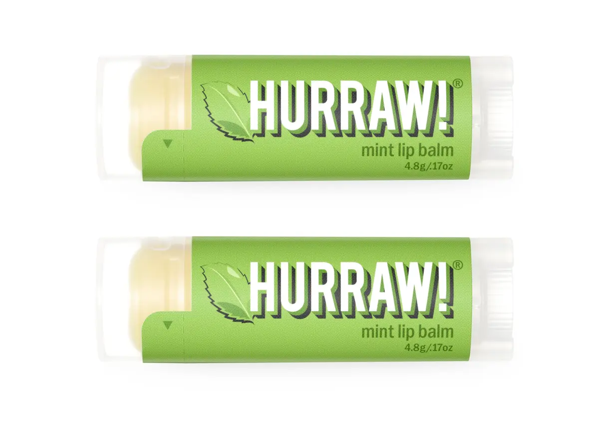 Hurraw! Mint Lip Balm 2 Pack | Organic, Vegan, Cruelty-Free, Made in USA - main product image