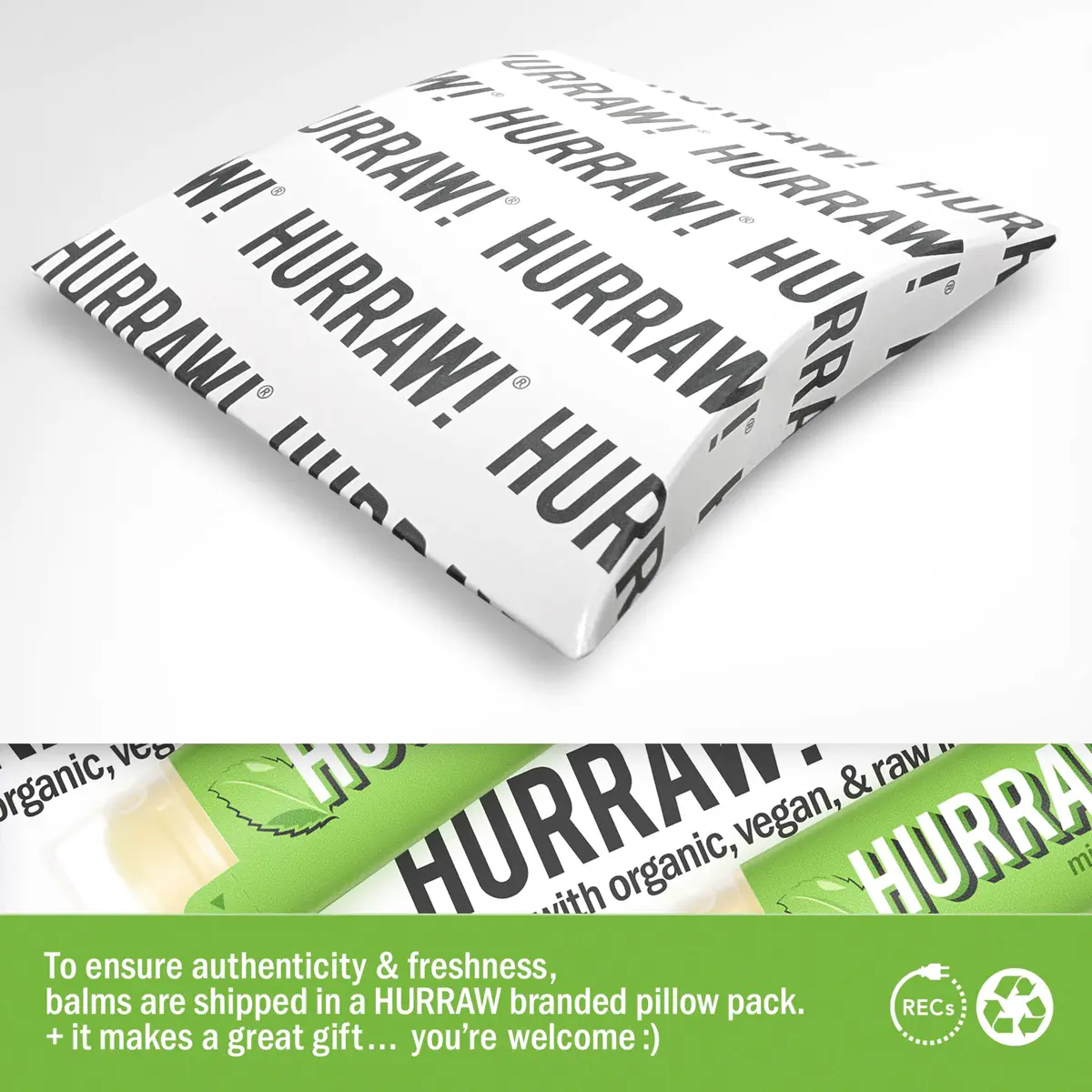 Hurraw! Mint Lip Balm 2 Pack | Organic, Vegan, Cruelty-Free, Made in USA - view 4