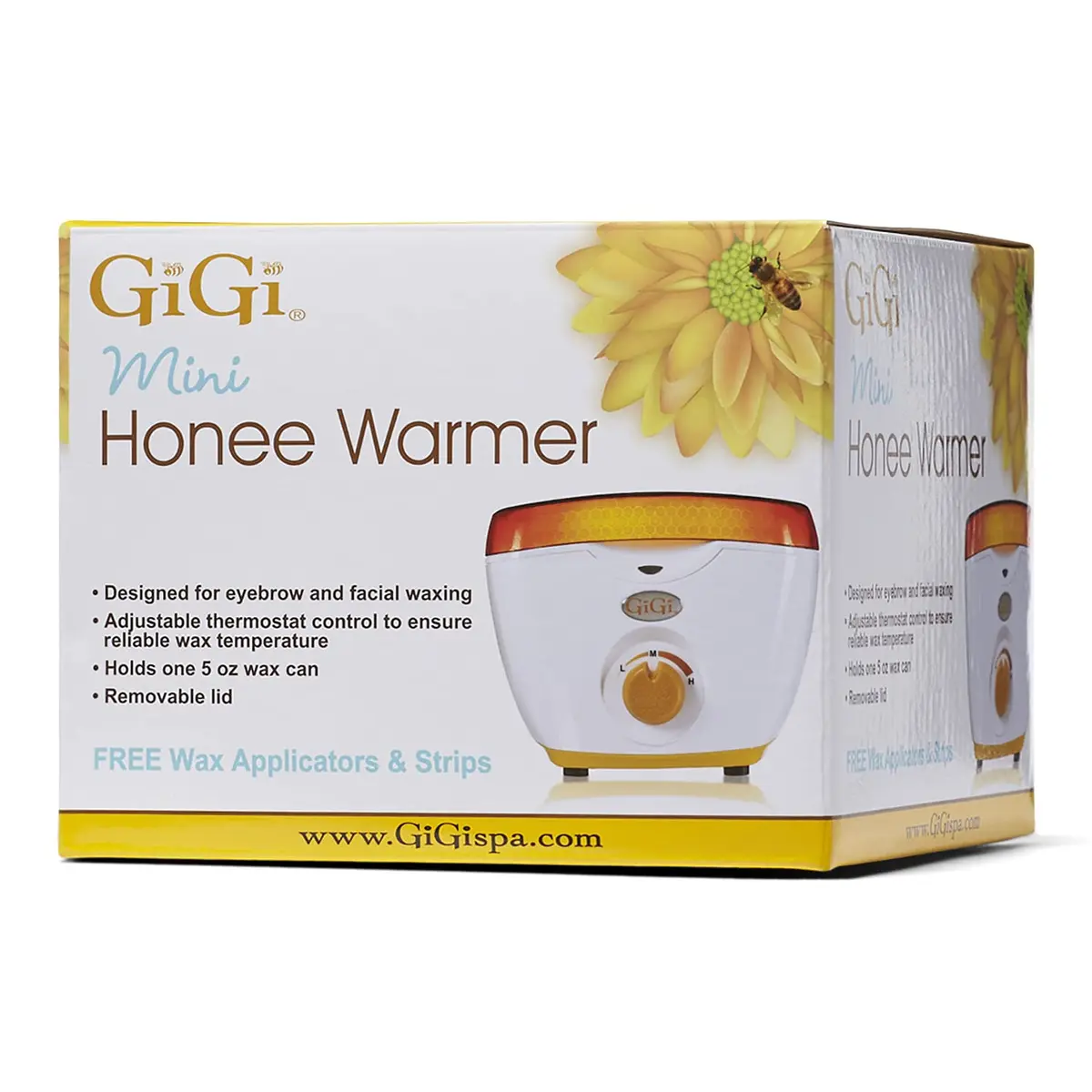 GIGI Mini Compact Honee Wax Warmer for Hair Removal Heater for 5 oz Cans | Portable, Professional-Grade Facial & Eyebrow Waxing - main product image