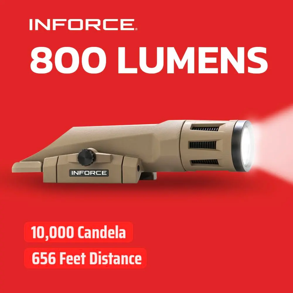 Inforce WMLx 800 Lumens Gen 2 Weaponlight White Light | High-Intensity, Lightweight, US-assembled - view 5