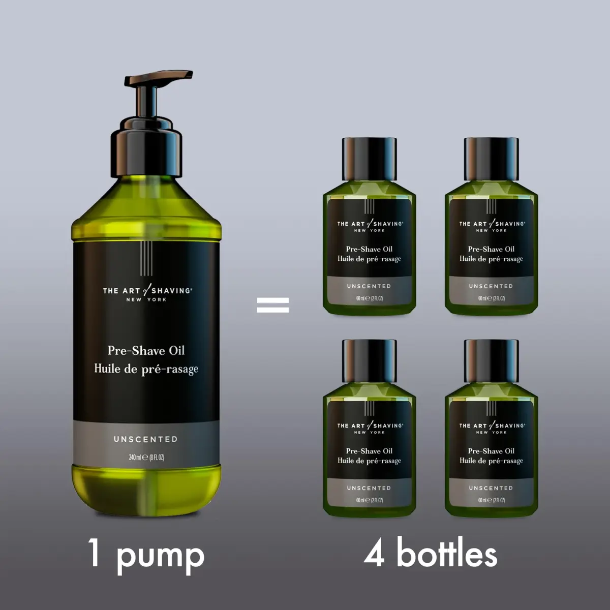 The Art of Shaving Unscented Pre-Shave Oil For Men – Clinically Tested For Sensitive Skin – Improves Razor Glide For a Close, Comfortable Shave – 240ml (8.1 Fl Oz) - view 3