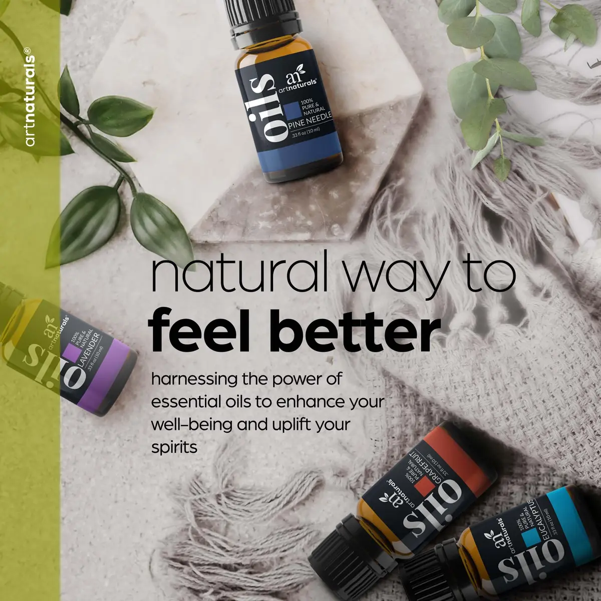 Artnaturals Essential Oil Set, 16 x 10 mL | Pure Aromatherapy Oils for DIY & Diffusers - view 6
