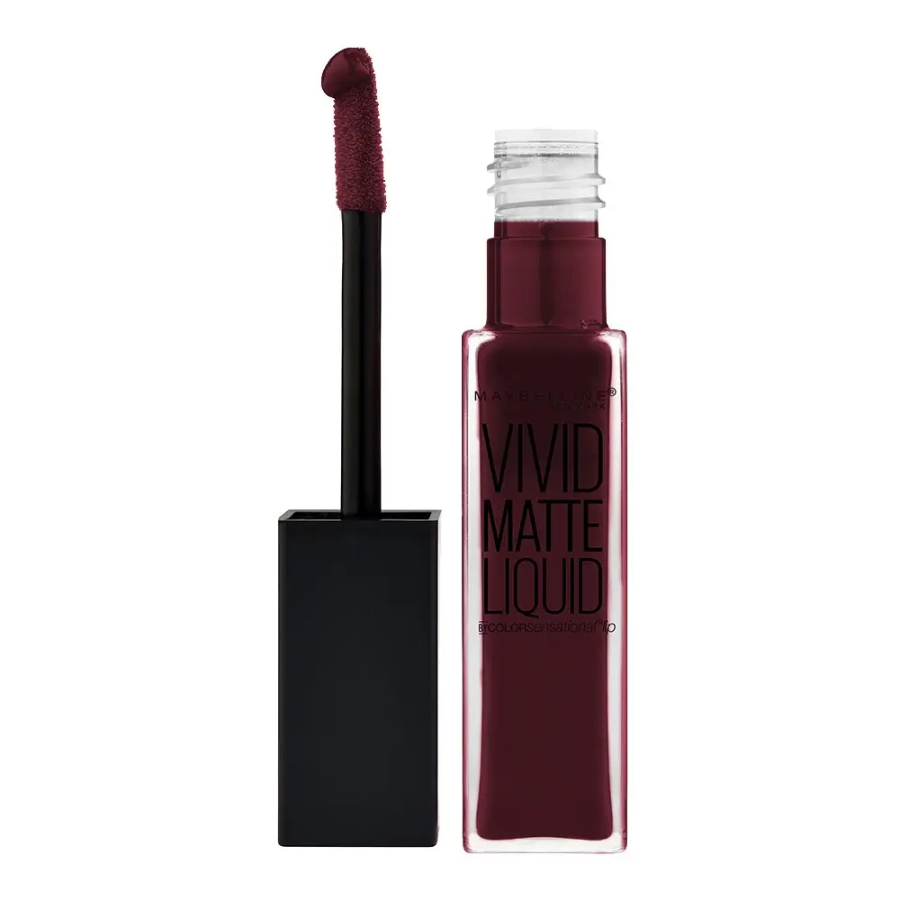 Maybelline New York Color Sensational Vivid Matte Liquid Lipstick Corrupt Cranberry 7.6ml (0.26 Fl Oz) | High Pigment Matte Finish - main product image