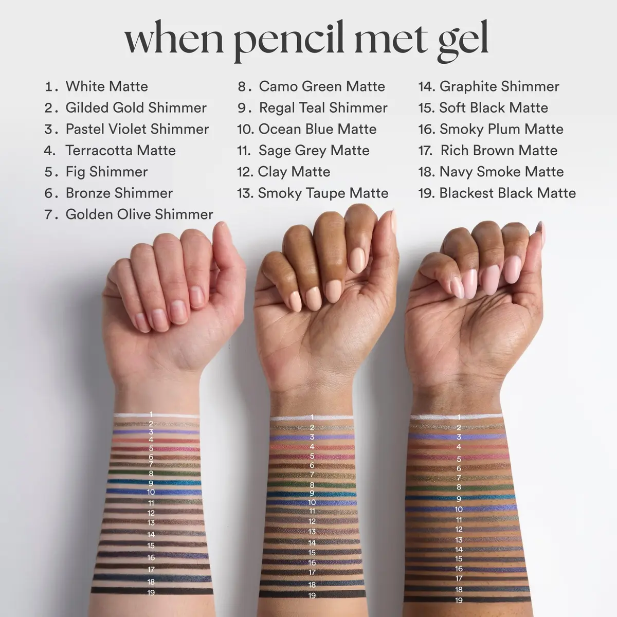 Julep When Pencil Met Gel Eyeliner Waterproof Gilded Gold Shimmer | Effortless, 10+ Hr Wear, Ophthalmologist Tested - view 5