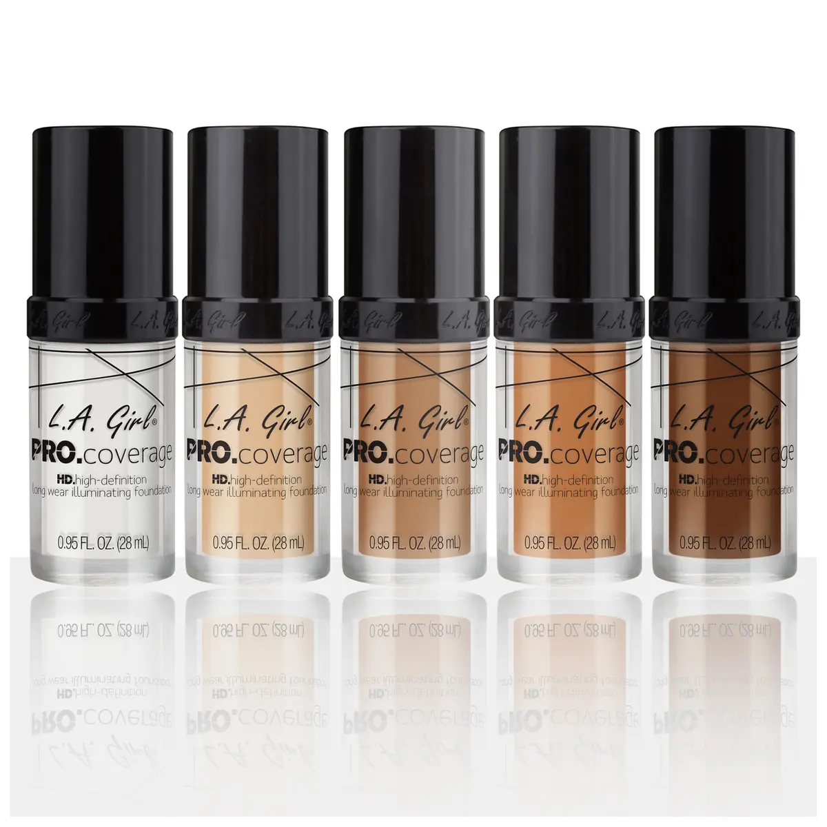 L.A. Girl Pro Coverage Liquid Foundation, Dark Chocolate | Buildable, Hydrating, Flawless Finish - view 6
