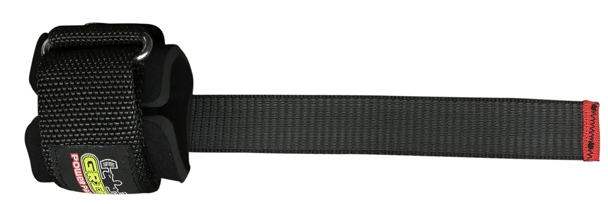Grip Power Pads Heavy Duty Lifting Straps Neoprene Pair | Wrist Support with Rubber Grip (Rubber Side Face The Bar) - view 5