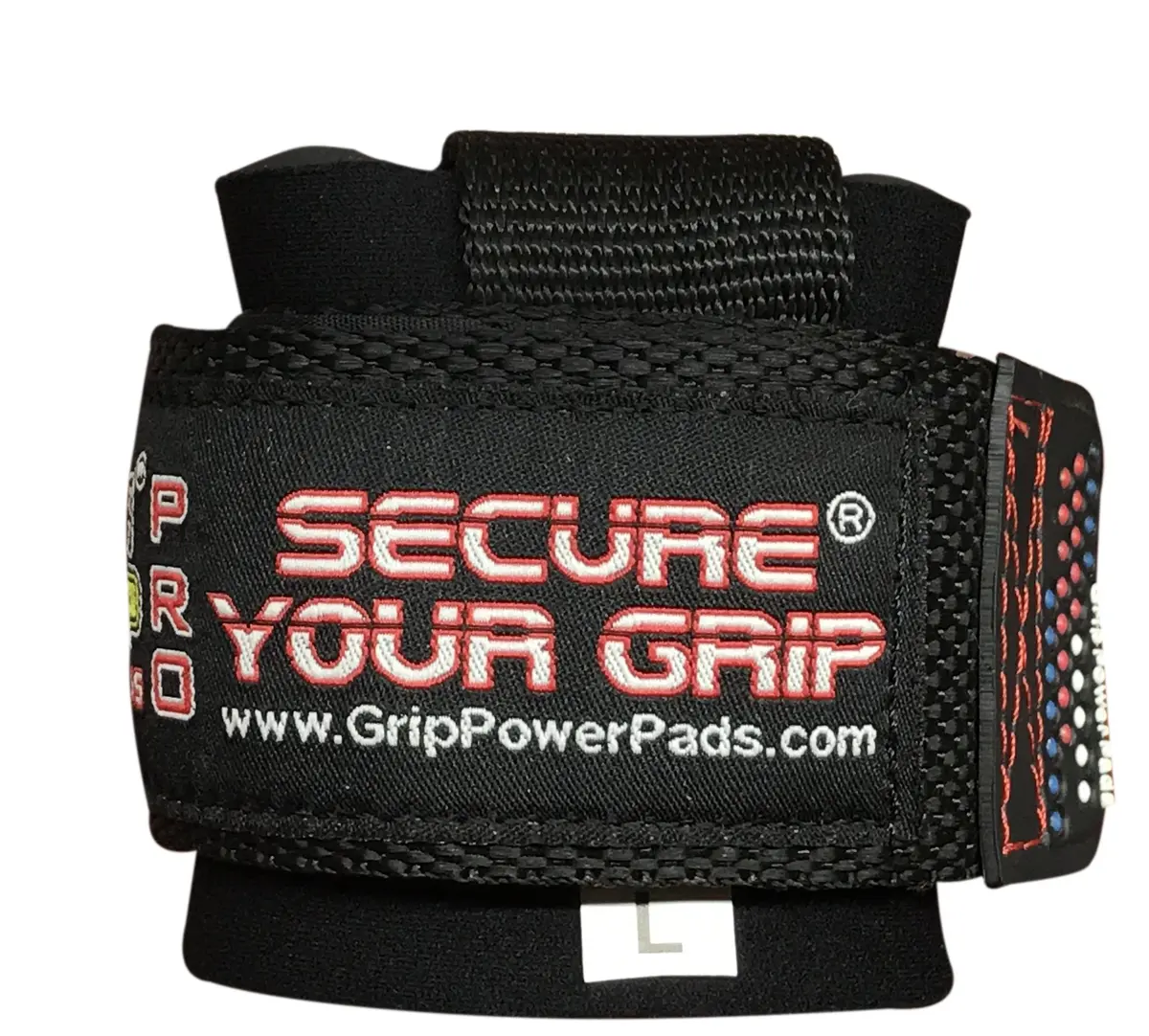 Grip Power Pads Heavy Duty Lifting Straps Neoprene Pair | Wrist Support with Rubber Grip (Rubber Side Face The Bar) - view 6