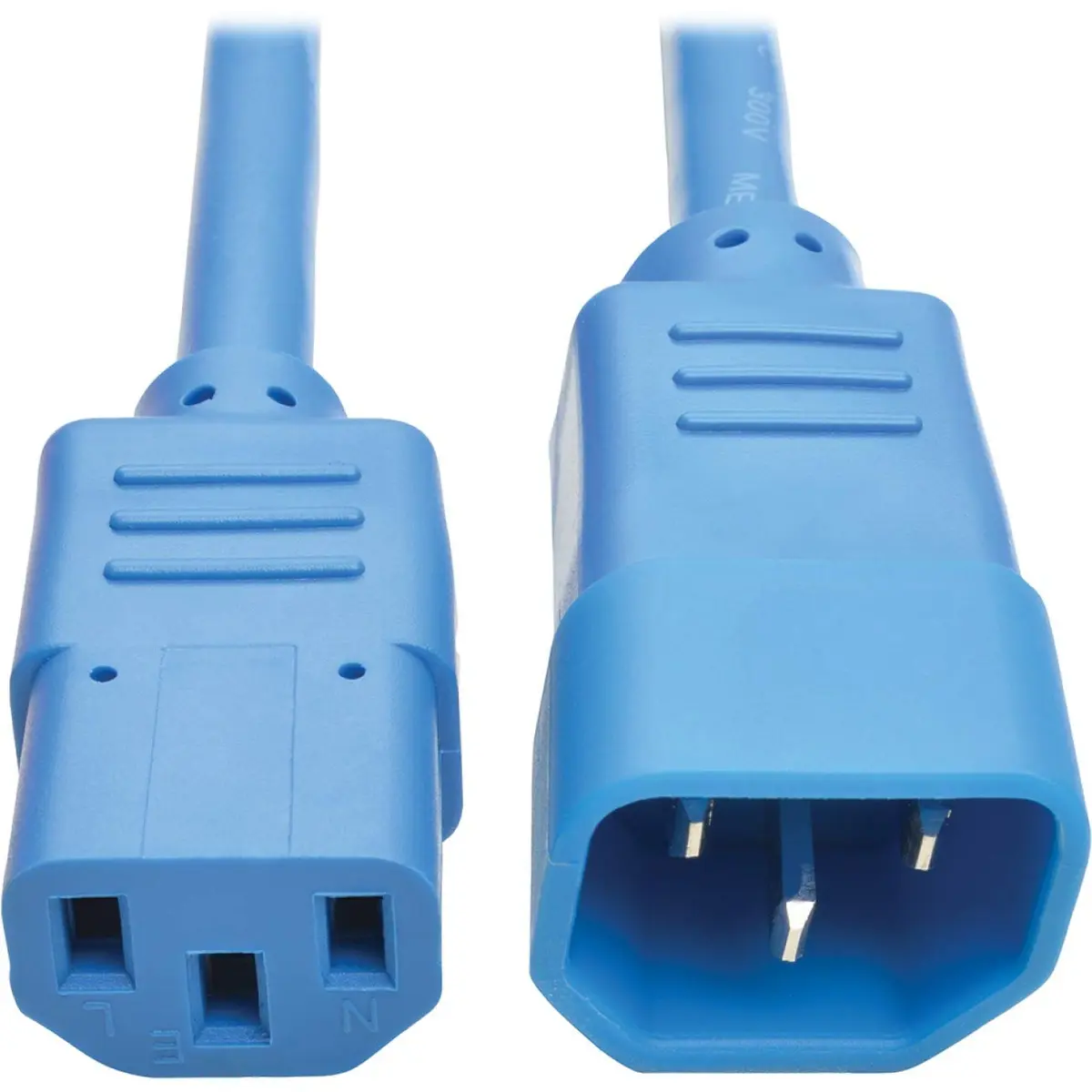 Tripp Lite Heavy Duty Power Extension Cord 3 ft (0.91 m) Blue | C14 to C13, 15A, 14 AWG, UL-Listed - main product image