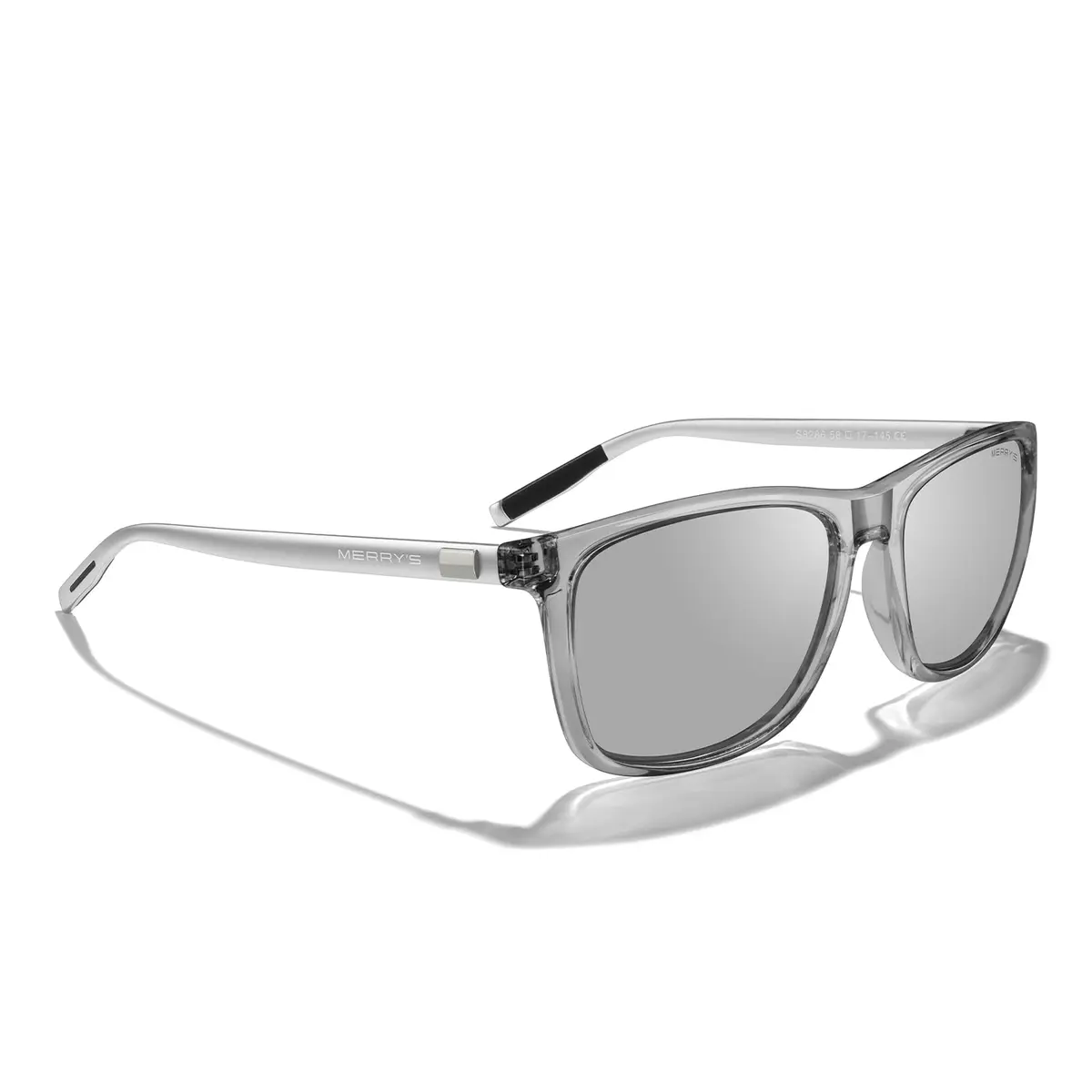 MERRY'S Square Polarized Sunglasses for Men Women Aluminum Temples | UV400 Polarized Lenses, Unisex - view 5