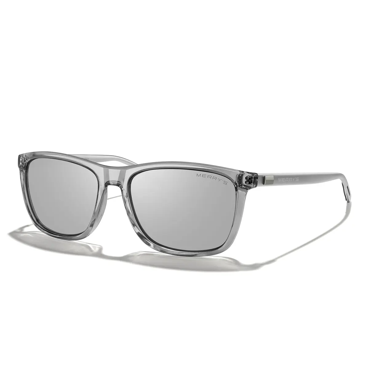 MERRY'S Square Polarized Sunglasses for Men Women Aluminum Temples | UV400 Polarized Lenses, Unisex - main product image