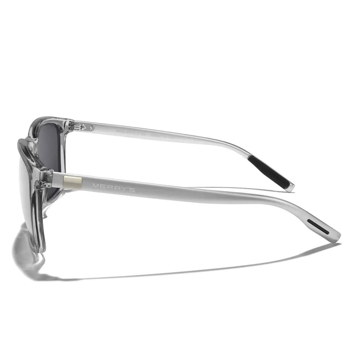 MERRY'S Square Polarized Sunglasses for Men Women Aluminum Temples | UV400 Polarized Lenses, Unisex - view 3