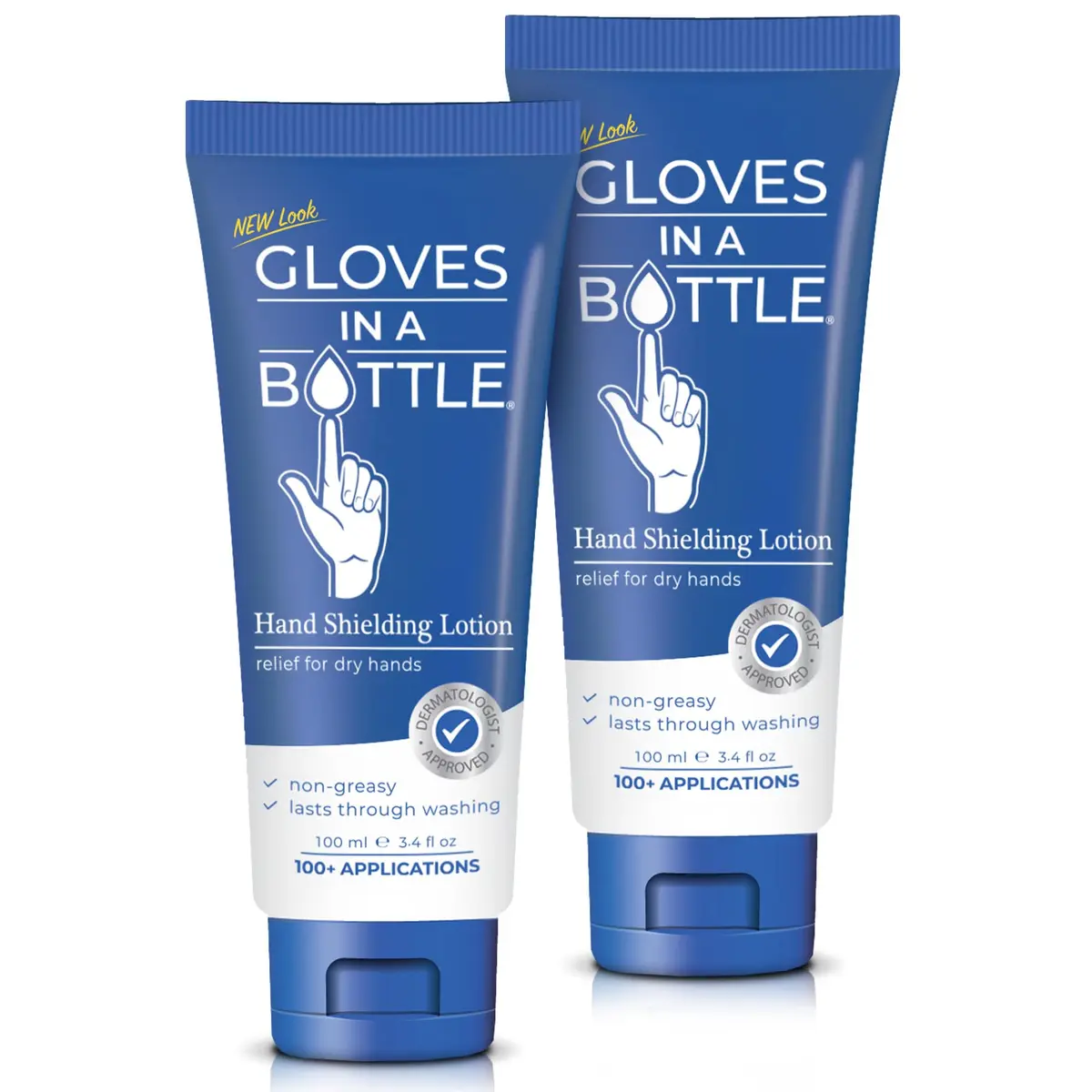 Gloves In A Bottle Shielding Lotion 3.4 Fl Oz (2-Pack) | Deep Hydration & Skin Barrier Repair - main product image