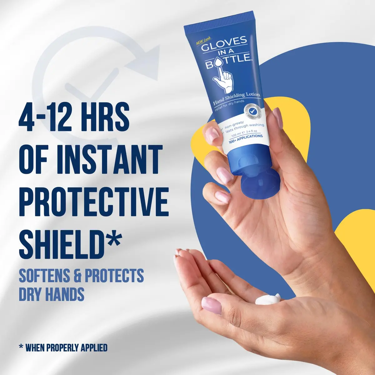 Gloves In A Bottle Shielding Lotion 3.4 Fl Oz (2-Pack) | Deep Hydration & Skin Barrier Repair - view 2