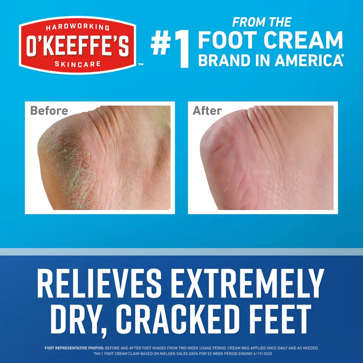 O'Keeffe's for Healthy Feet Foot Cream, 3 oz (89 ml) Tube, 2-Pack | Intensive Dry & Cracked Heel Repair - view 2