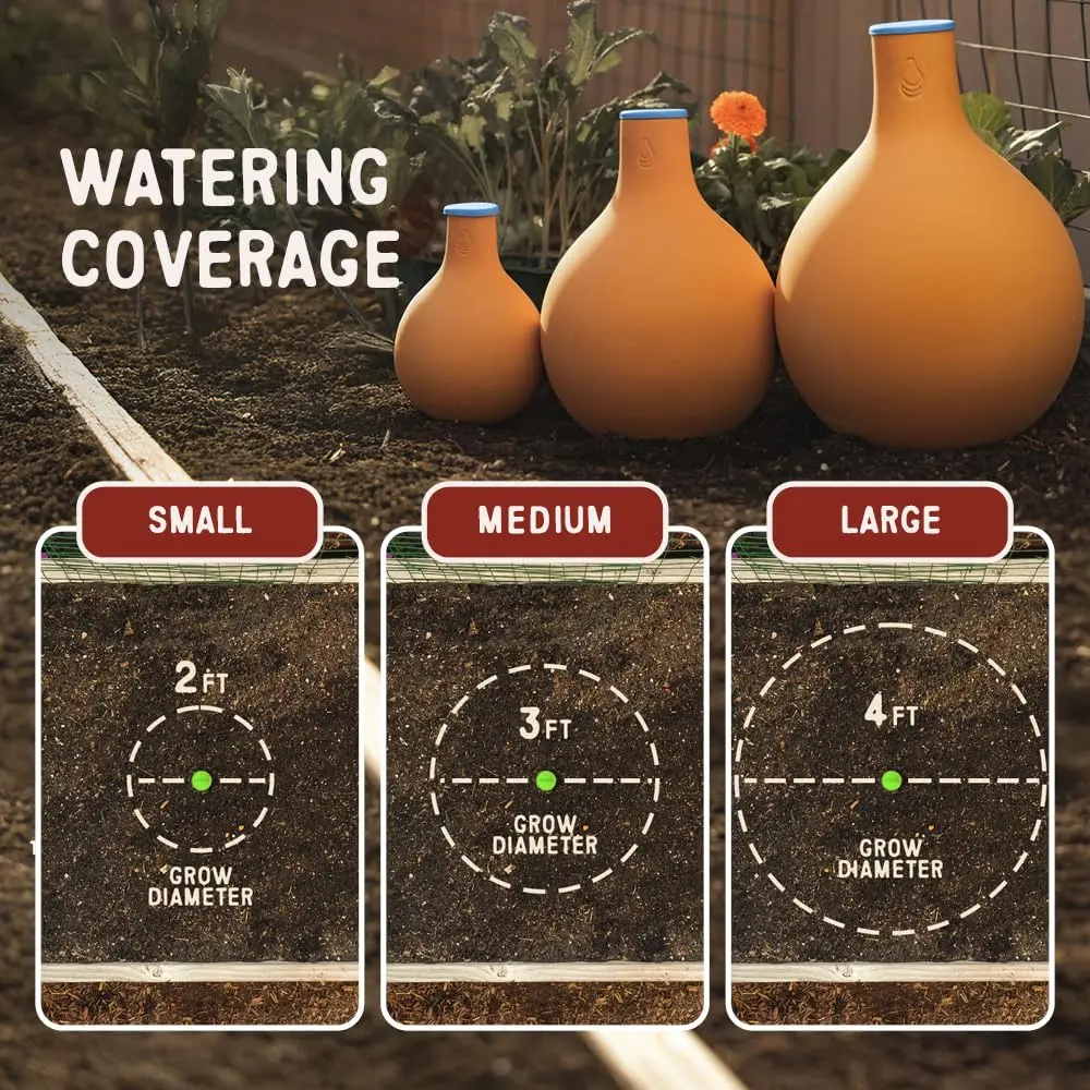 Growoya Large OYA Irrigation Pot for Garden Bed, Raised Planters & Grow Bags | Eco-Friendly Watering Solution (70-120 chars) - view 5