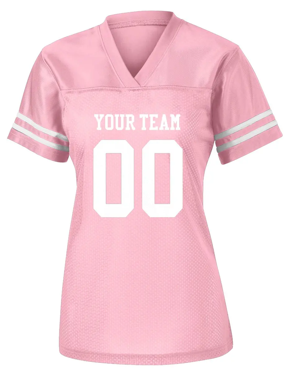 Rocksolid Womens Custom Football Replica Team Jersey Small Pink | Feminine Fit, Polyester, Customizable - main product image