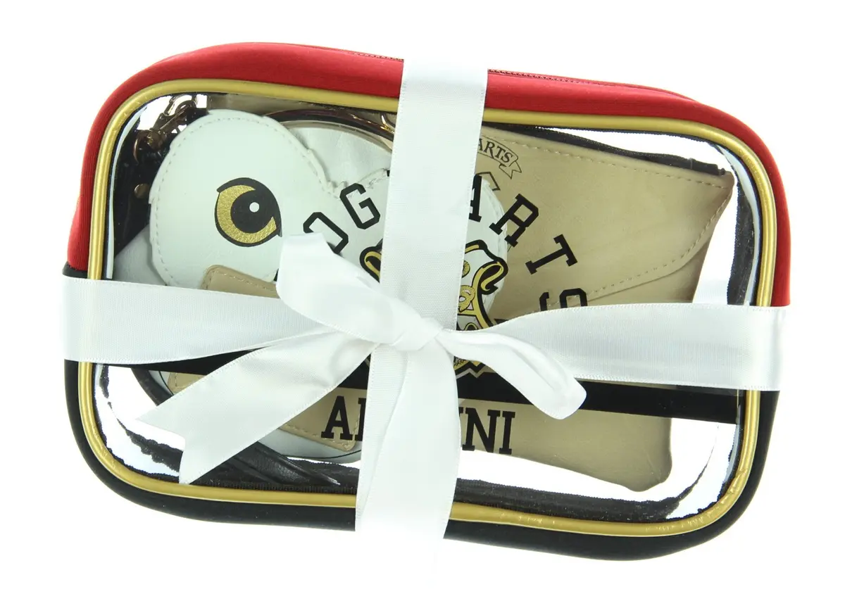Bioworld Harry Potter Hogwarts Alumni Jrs. Gift Set Makeup Case Zip Wallet & Coin Purse | Officially Licensed Warner Brothers - view 3