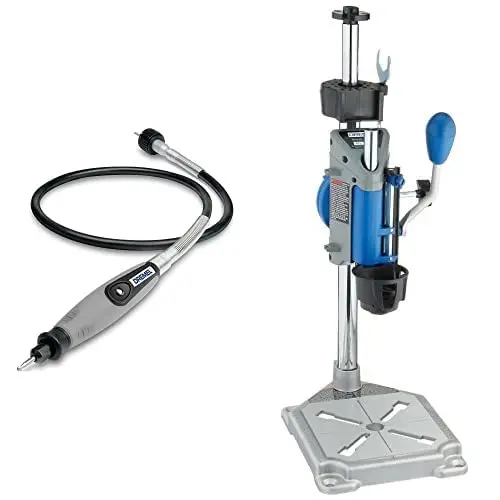 Dremel 225 Flex Shaft Attachment with Workstation Stand & Comfort Grip | 1.04 kg (2.3 lb) Rotary Tool Accessory for Detail Engraving, Wood Carving, and Jewelry Polishing - main product image