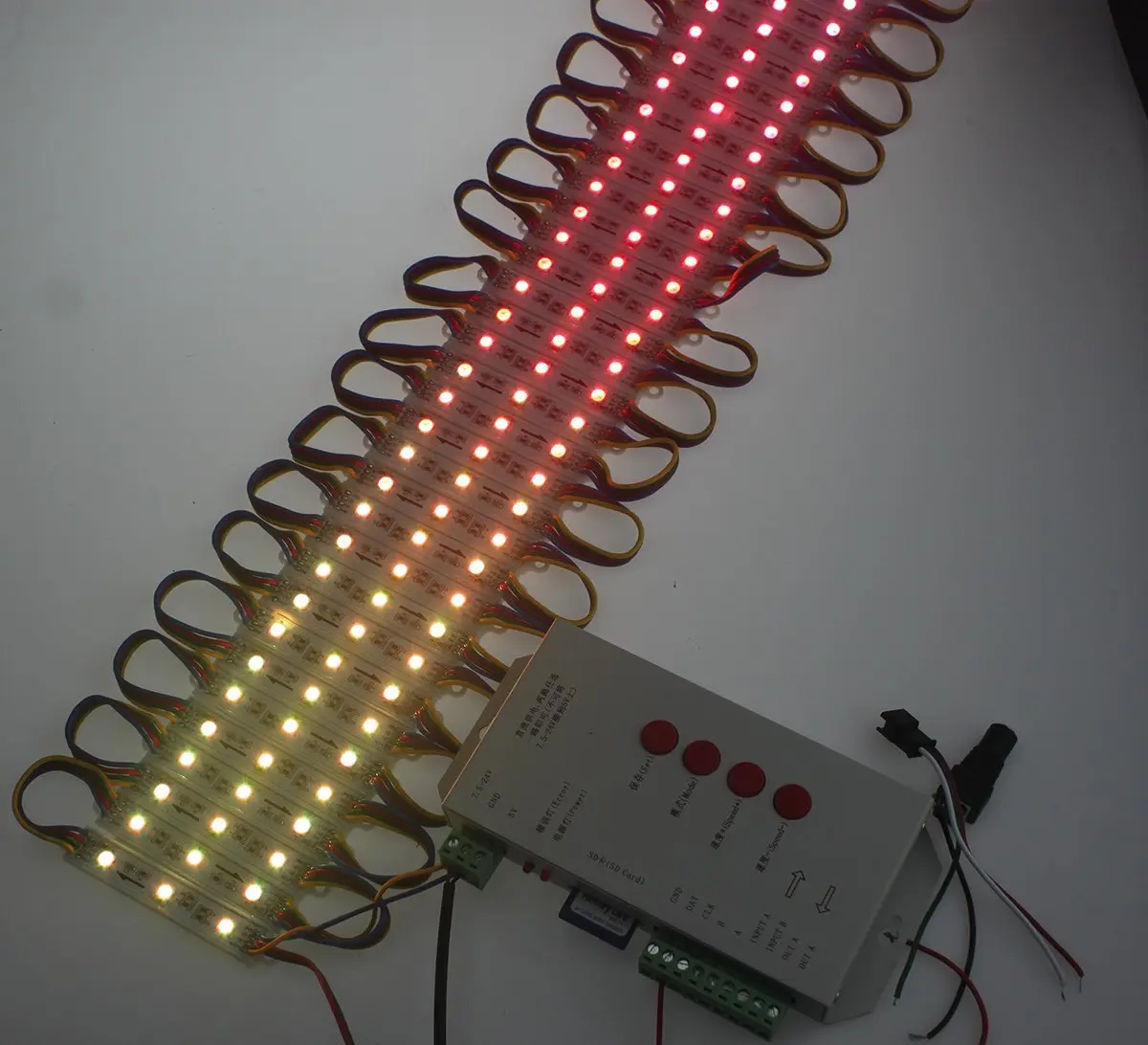 REXTiN T1000S LED RGB Full Color Programmable Pixel Controller with SD Card 144mm x 67mm x 25mm | Supports 512 Pixels - view 4