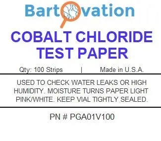 Bartovation Cobalt Chloride Test Paper Strips 100-Pack | Moisture & Humidity Detection in India - view 5