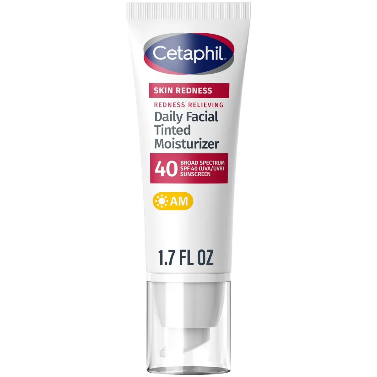 Cetaphil Redness Relieving Tinted Moisturizer SPF 40 1.7oz | Gentle, Hydrating, Broad Spectrum UV Protection - main product image