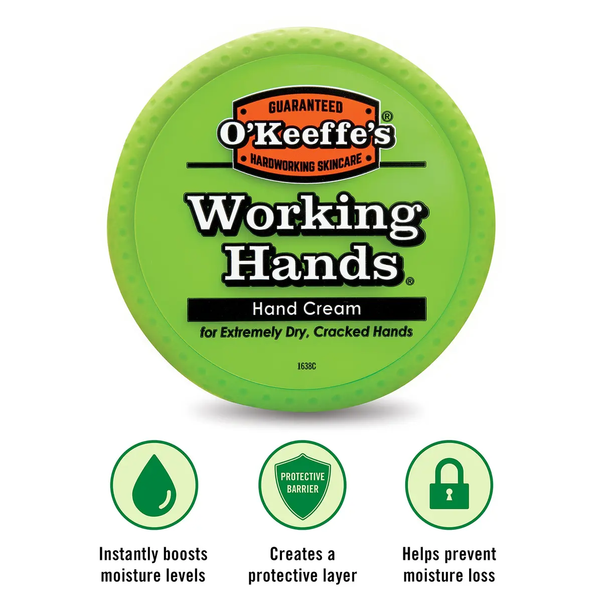 O'Keeffe's Working Hands Hand Cream Jar 94.6ml (3.2 oz) | Concentrated Formula for Extremely Dry, Cracked Hands - view 4