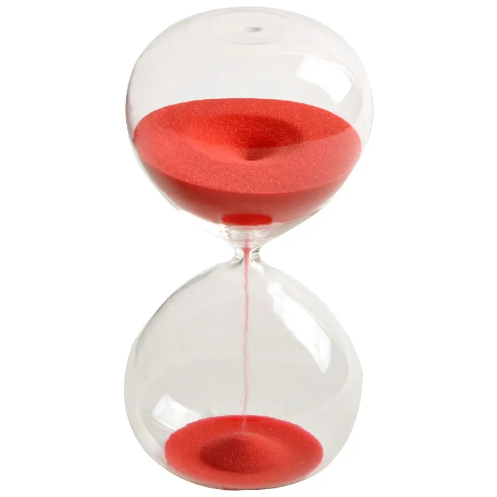 GracesDawn Transparent Glass Hourglass Sand Timer 60 min | Stylish Home & Kitchen Decor - main product image
