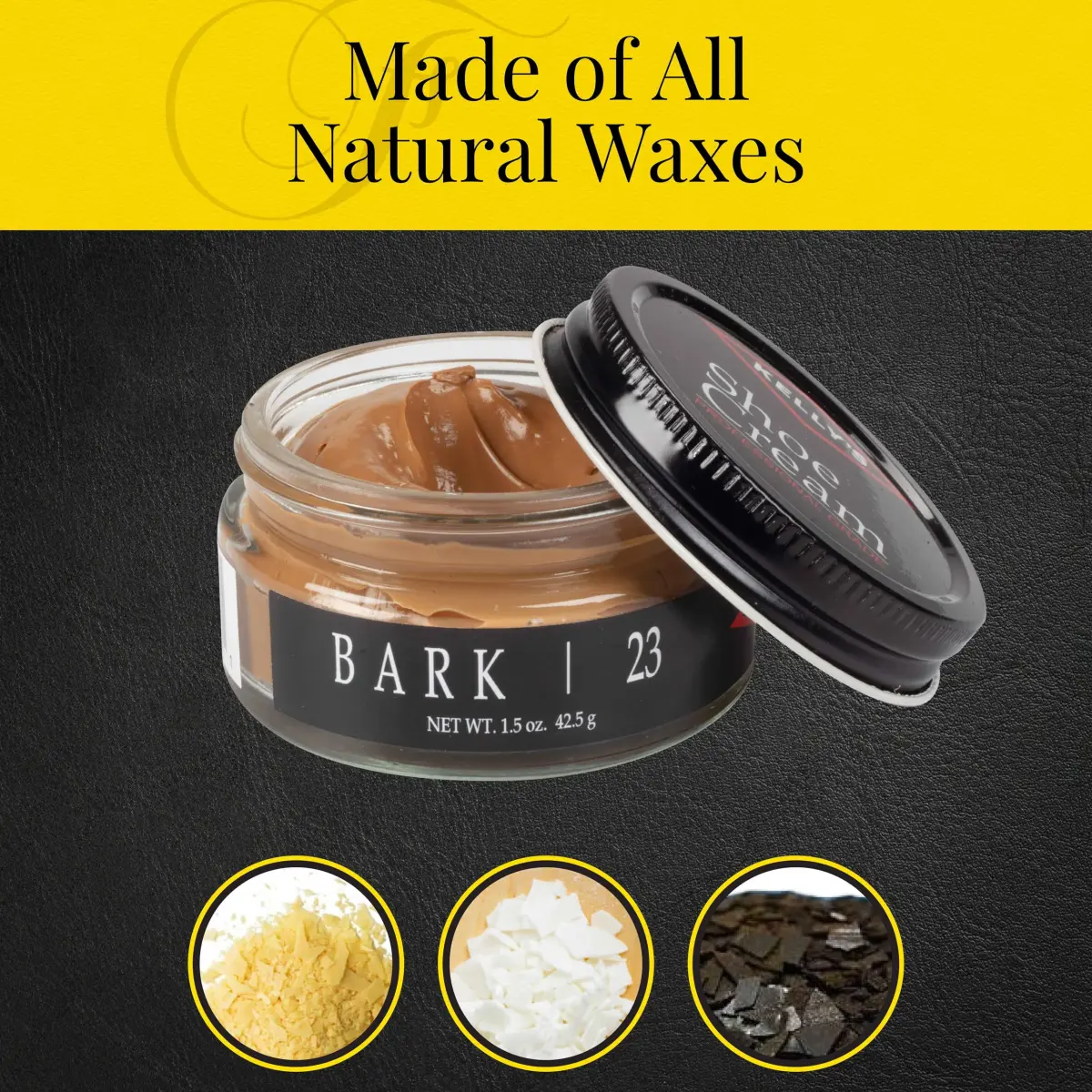Kelly's Bark Shoe Polish 1.5 oz (44ml) | Professional Leather Shoe Cream - view 3