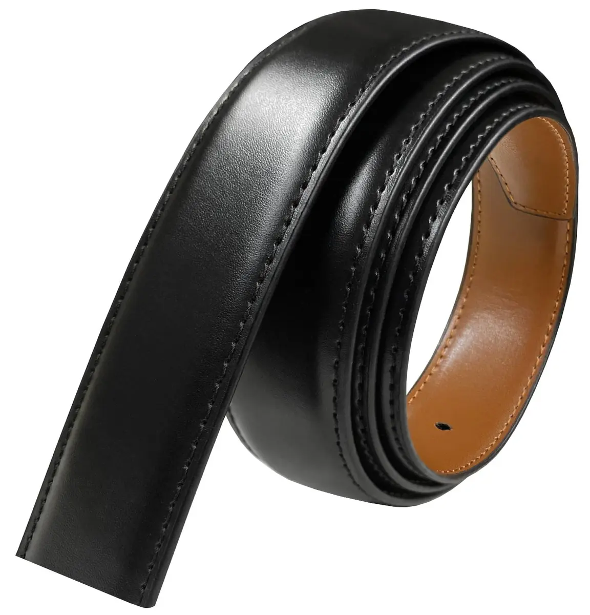 Belts.com Reversible Leather Belt Strap 1-3/8" (35mm) Wide | Genuine Leather Dress Belt, Black/Tan, Size 40 - main product image