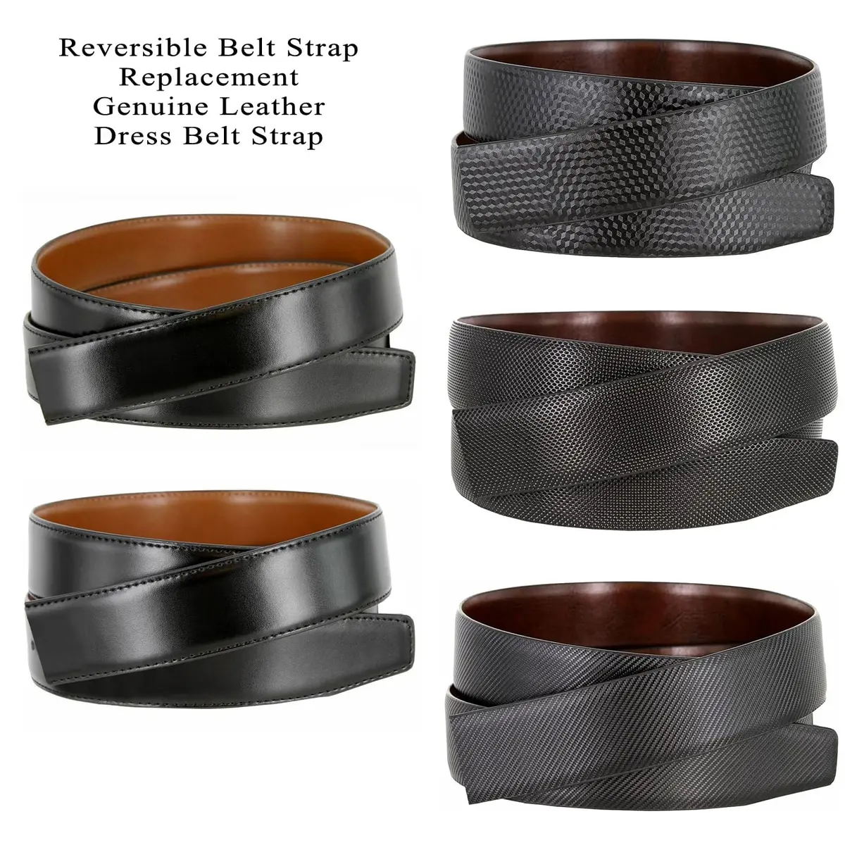 Belts.com Reversible Leather Belt Strap 36 | Versatile & Durable (70-120 chars) - view 5