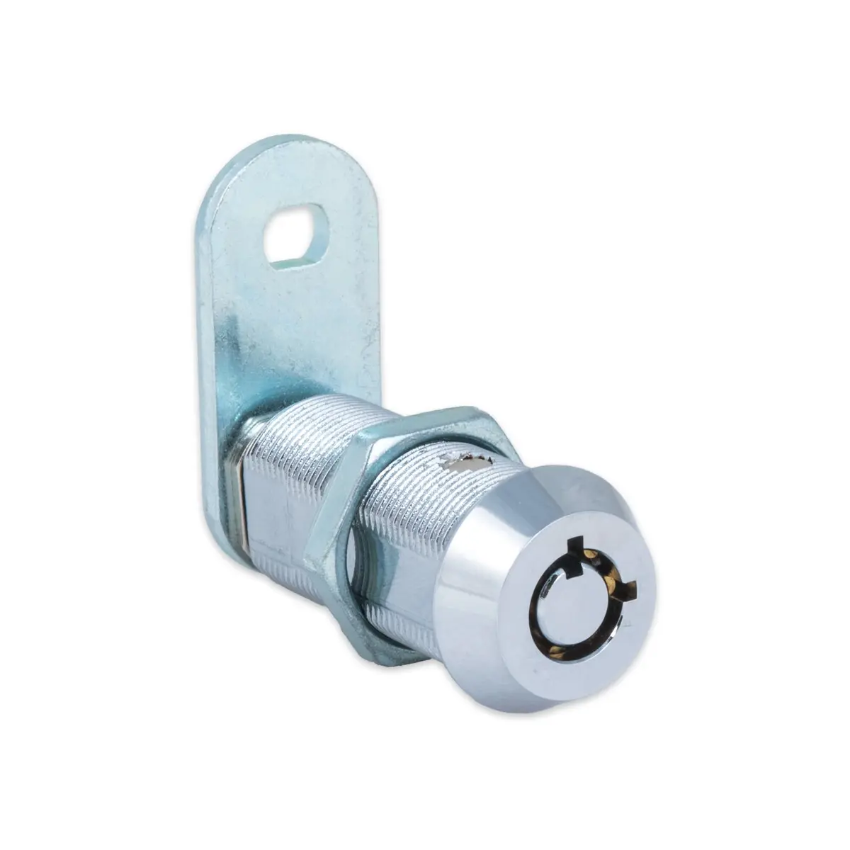 FJM Tubular Cam Lock 1-1/2" Chrome Finish | Keyed Alike, Versatile Installation - view 2