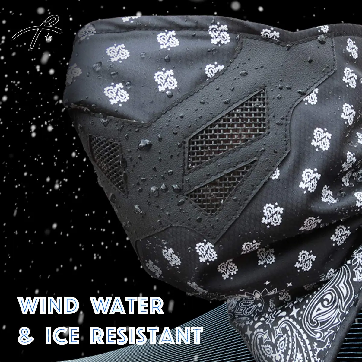 Grace Folly Half Face Mask for Cold Winter Weather | Versatile Snowboarding & Ski Gear (Many Colors) - view 6