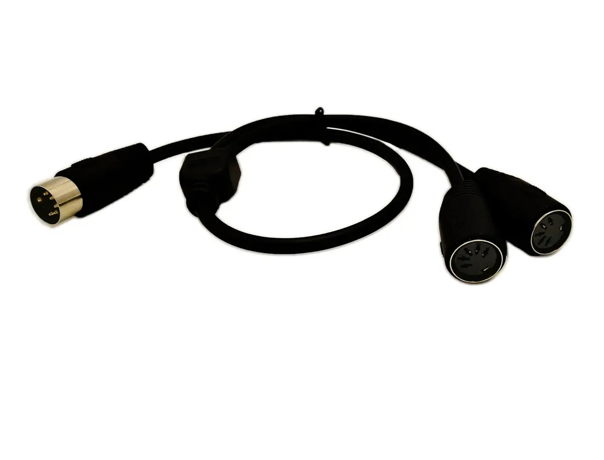 SinLoon 5-Pin DIN Splitter Y Cable 0.5m (1.5ft) | MIDI Male to 2x Female Extension Audio Cable - view 5