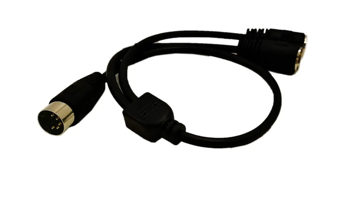 SinLoon 5-Pin DIN Splitter Y Cable 0.5m (1.5ft) | MIDI Male to 2x Female Extension Audio Cable - view 3