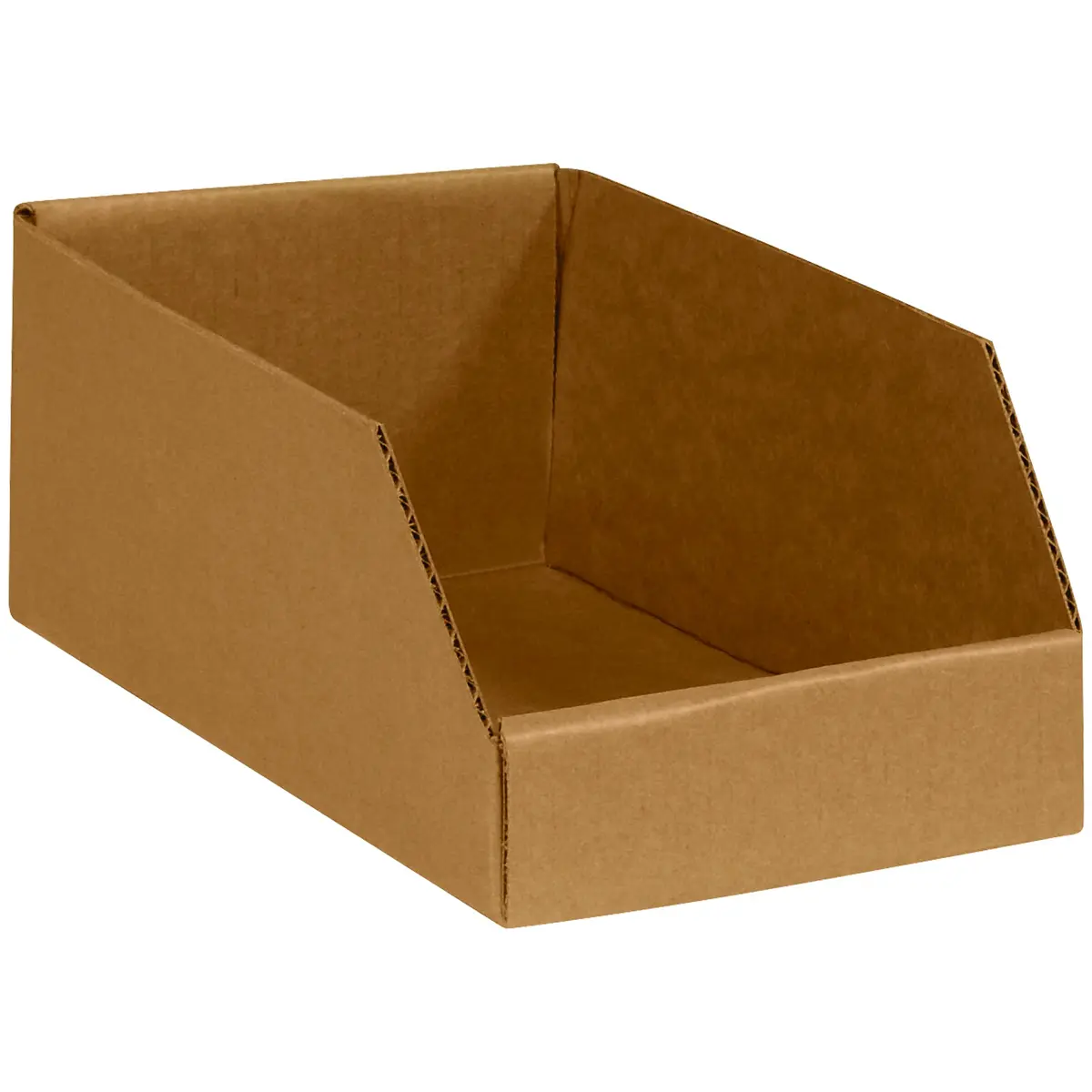 Tape Logic TLBINMT612K Open Top Bin Boxes 6" x 12" x 4 1/2" Kraft Pack of 50 | Heavy Duty Storage & Shipping - main product image