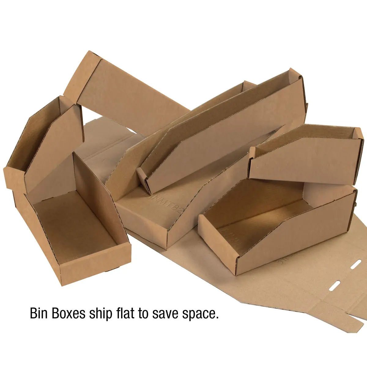 Tape Logic TLBINMT612K Open Top Bin Boxes 6" x 12" x 4 1/2" Kraft Pack of 50 | Heavy Duty Storage & Shipping - view 4
