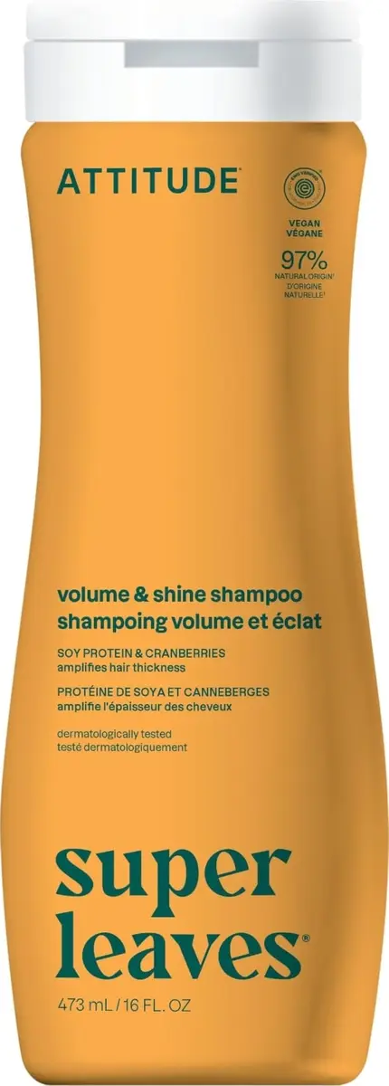 ATTITUDE Volume and Shine Hair Shampoo 473ml (16 Fl Oz) | EWG Verified for Thin Hair - main product image