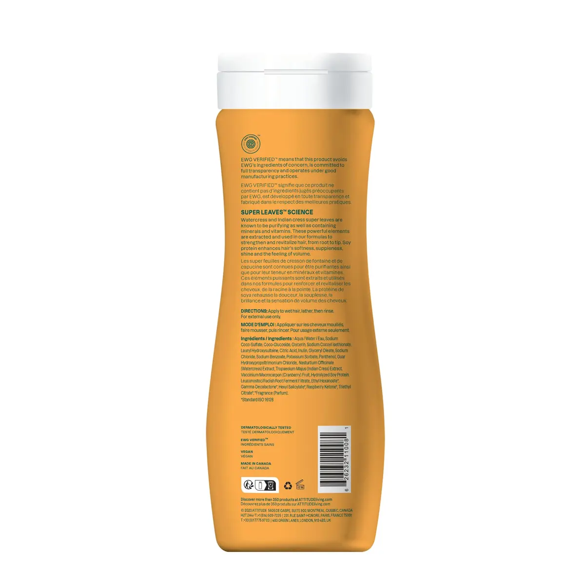 ATTITUDE Volume and Shine Hair Shampoo 473ml (16 Fl Oz) | EWG Verified for Thin Hair - view 8