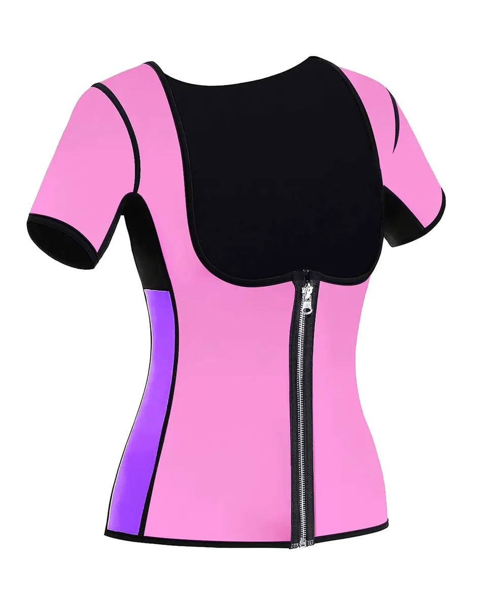 NonEcho Women Sauna Body Shaper Sweat Suit Sleeve Spa Cami Hot Neoprene Slimming Workout Vest Waist Trainer Top | Supports Fat Loss & Posture - view 5