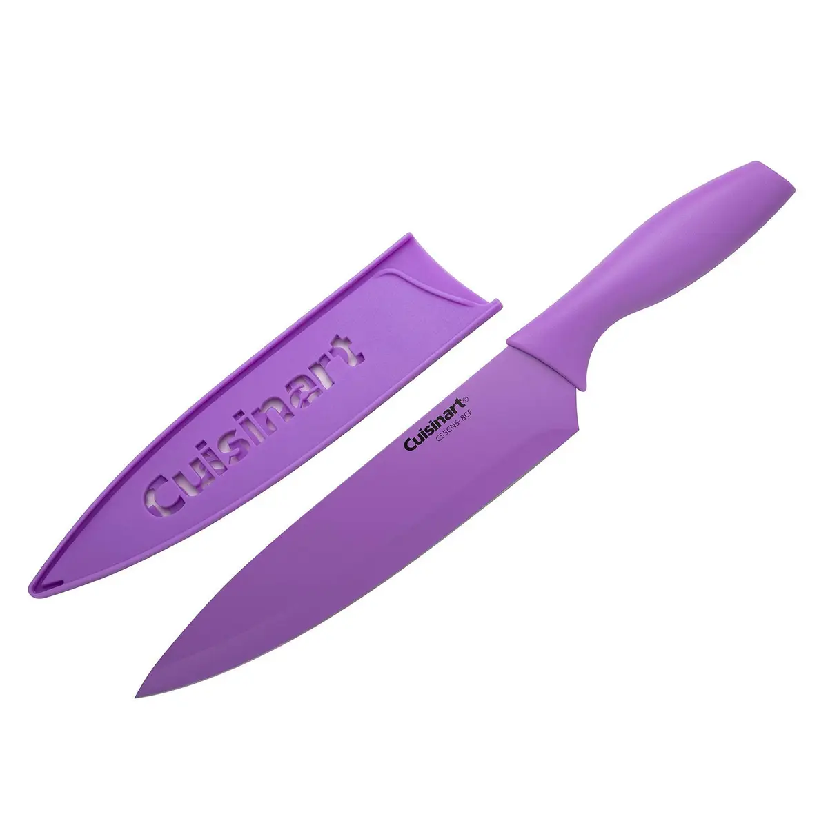 Cuisinart Advantage Color Collection 8" Chef Knife, Purple | Nonstick Coated Stainless Steel Blade - view 4