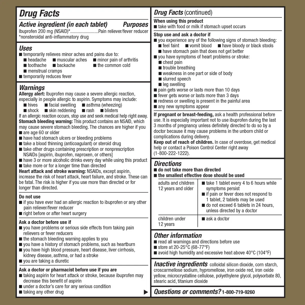 GoodSense Ibuprofen 200 mg Tablets | Powerful Pain Relief for Adults & Teens 12+ - view 4