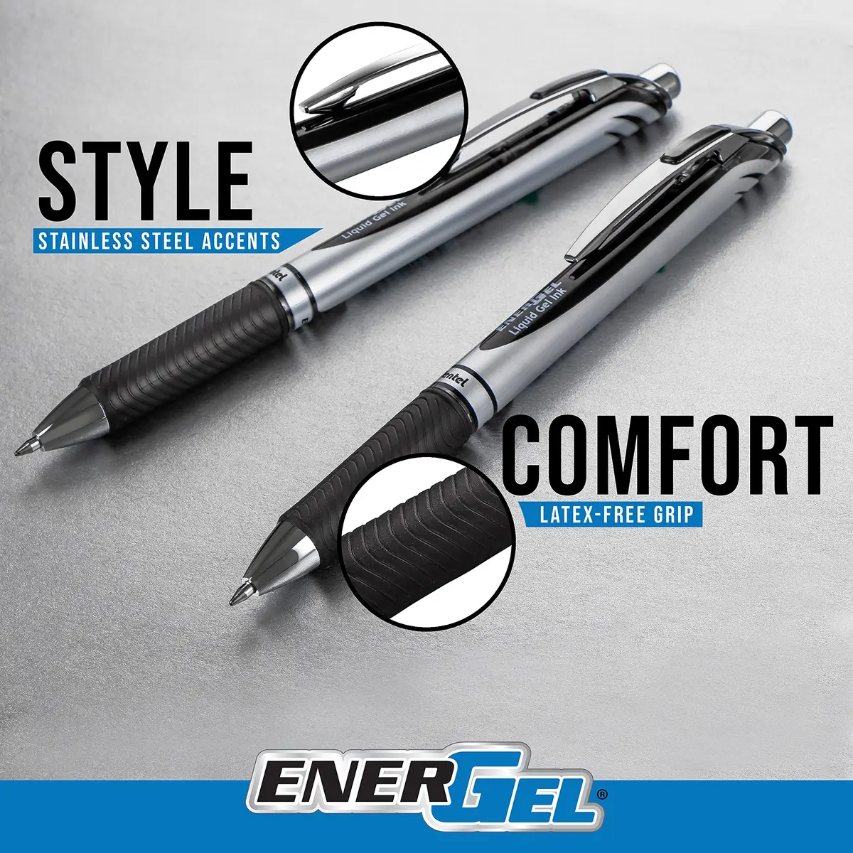 Pentel EnerGel RTX Retractable Liquid Gel Pen 0.7mm | Smooth, Fast-Drying Ink for Professionals & Students - view 6